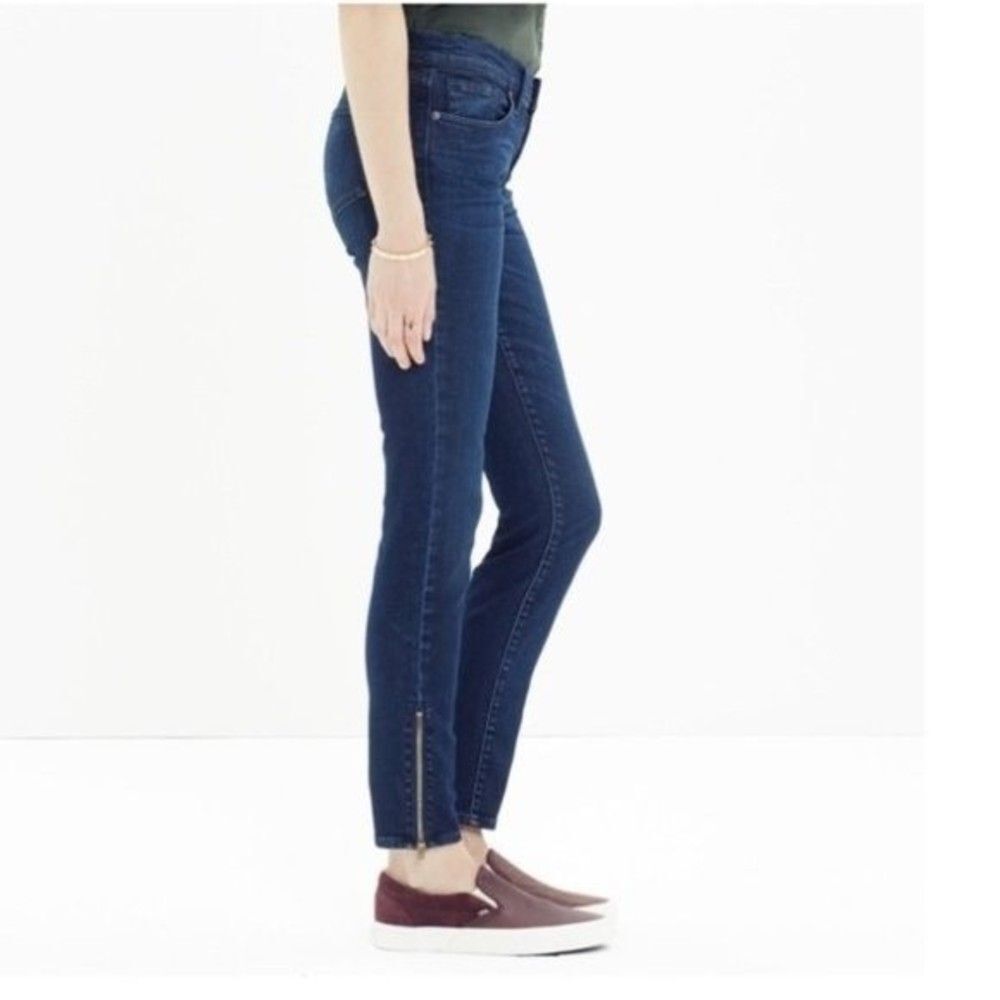 Madewell Skinny Skinny Zip Jeans Edgewater Wash 26